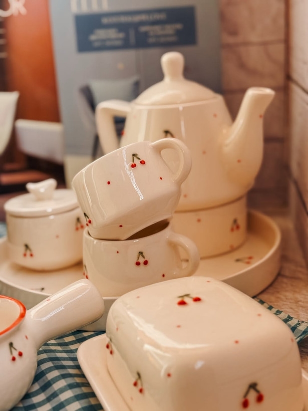 ست صبحانه خوری گیلاس ریز
