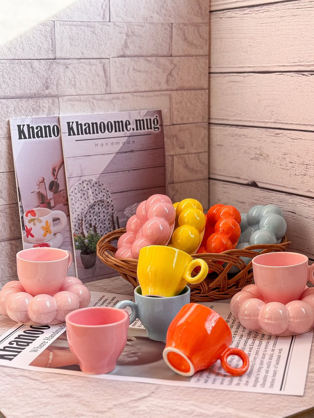ست رنگی گل سرامیکی
