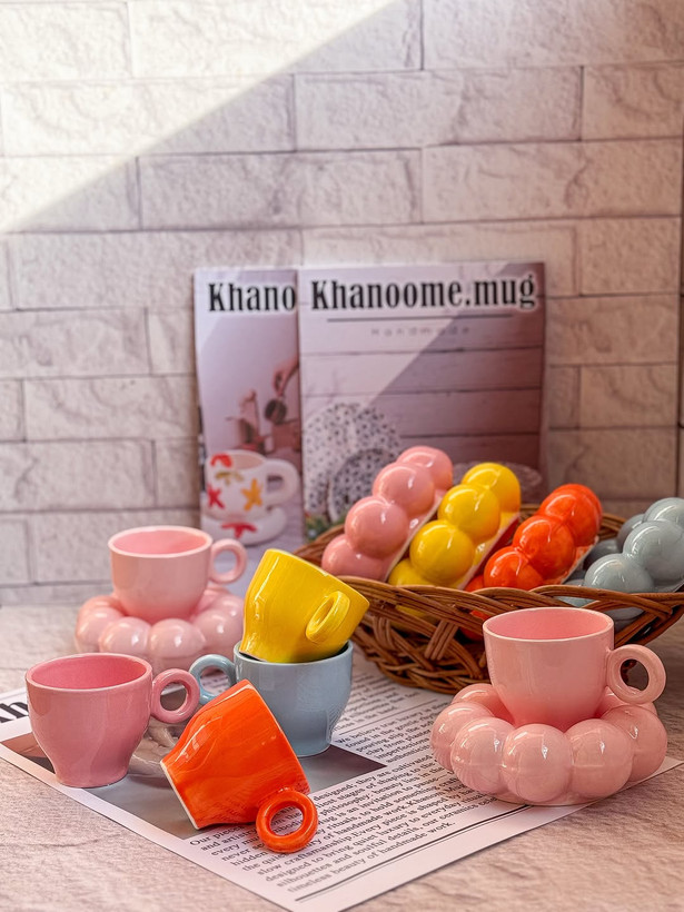 ست رنگی گل سرامیکی