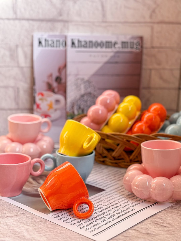 ست رنگی گل سرامیکی